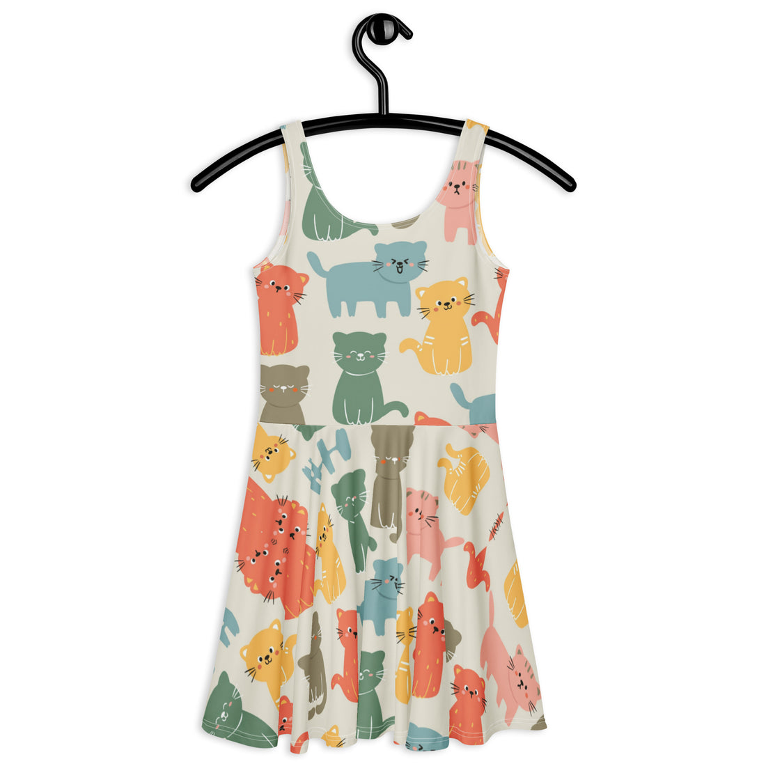 cat print skater dress Cats Skater Dress
