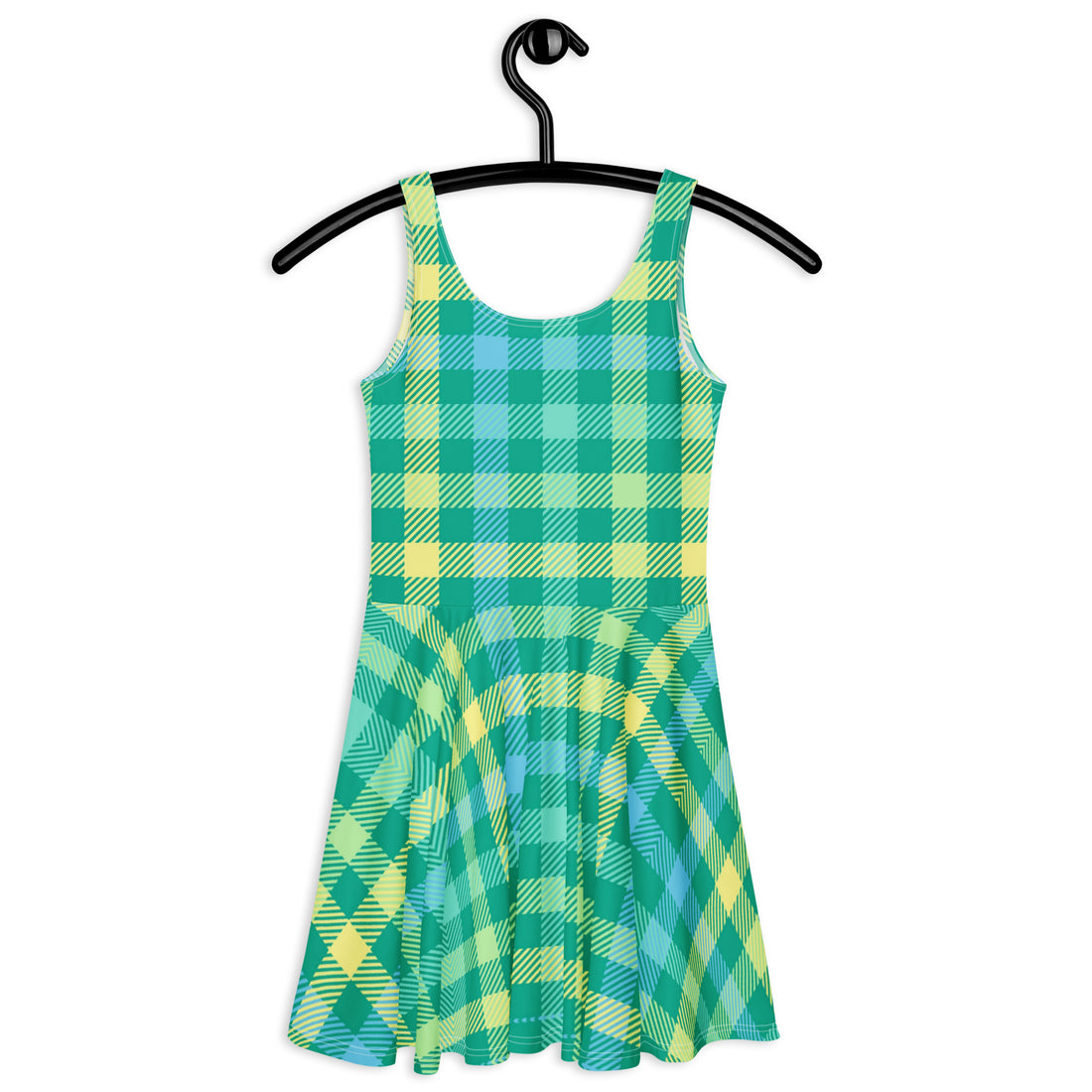 lime green skater dress Girls NEON Lime Green Holographic Cap Sleeve Skater Dress