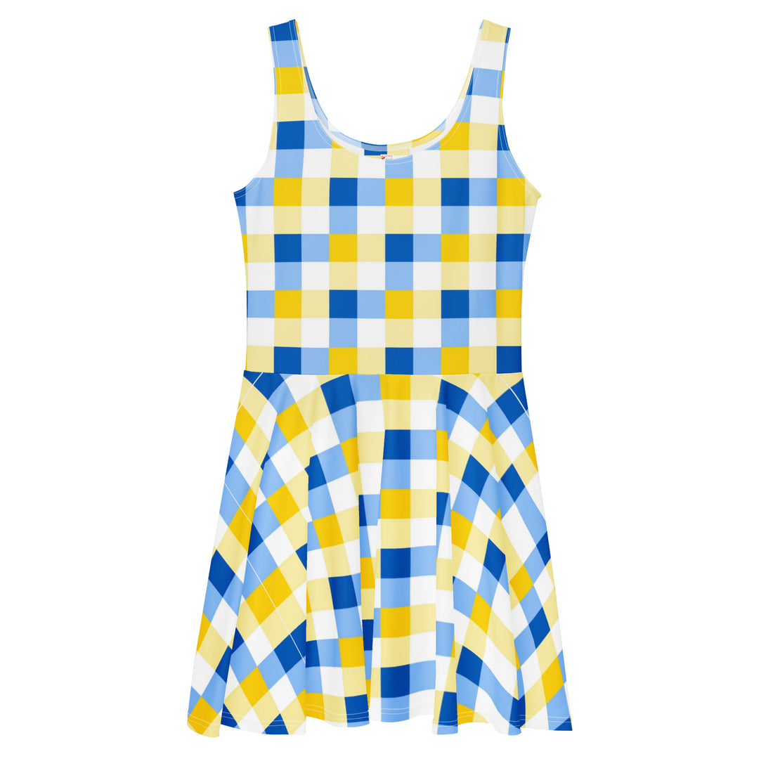 checkered skater dress City Chic Checkered Skater Dress Ayushi Modi