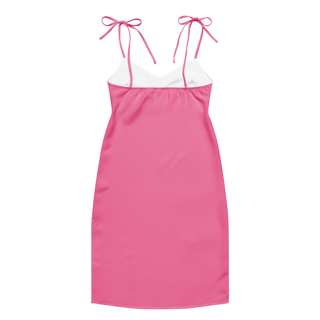 pink slip dress midi Pink V Neck Lace Satin Midi Dress & Reviews - Pink - Dresses