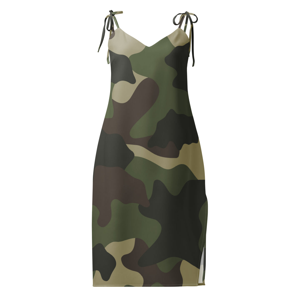 camo slip dress Wild Fable Women's Print Sleeveless V-Neck Midi Biggybargains Adjustable Straps ATM Camo Slip Dress