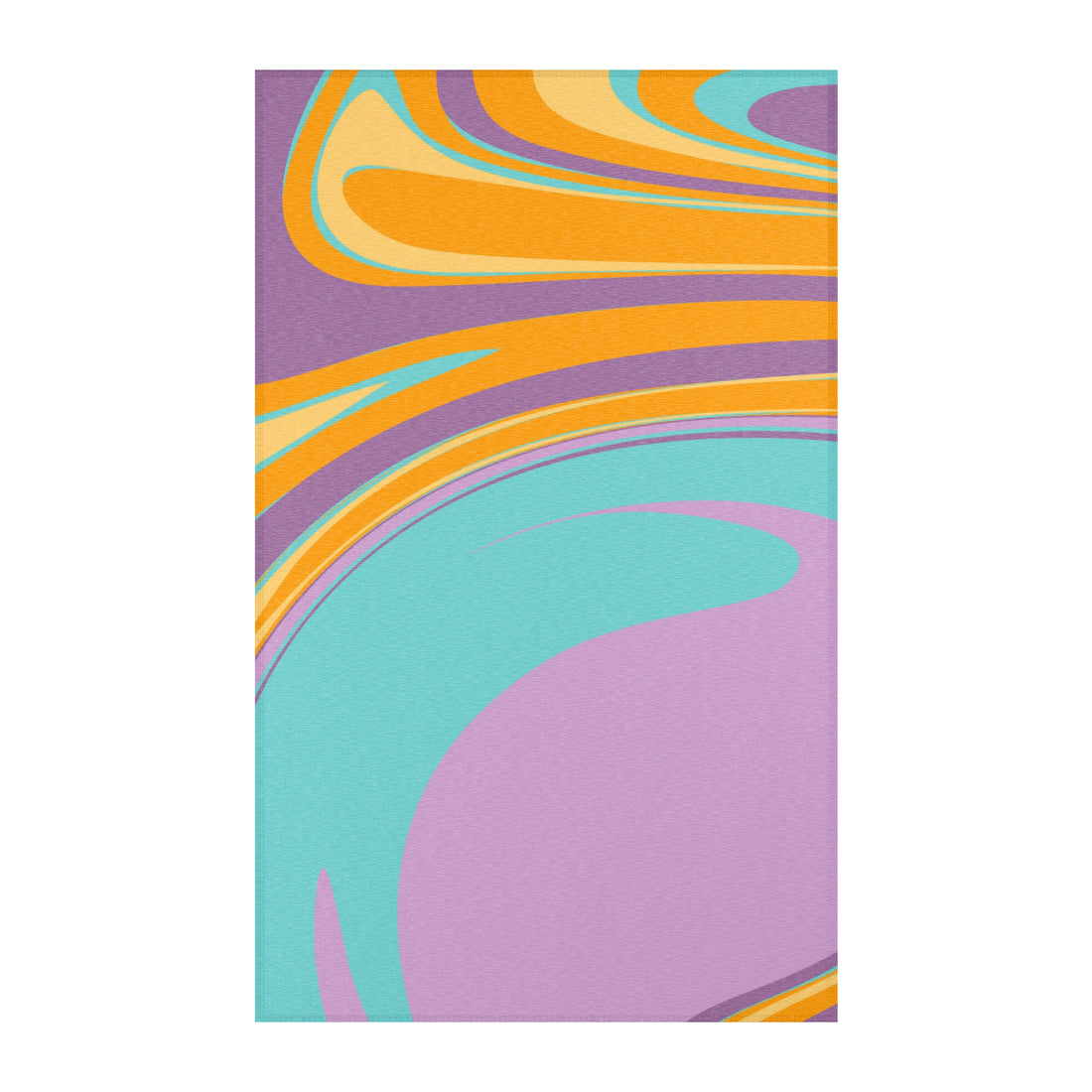 Abstract Geometric Pink and Orange Rug