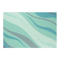 Blue and Sage Green Rug