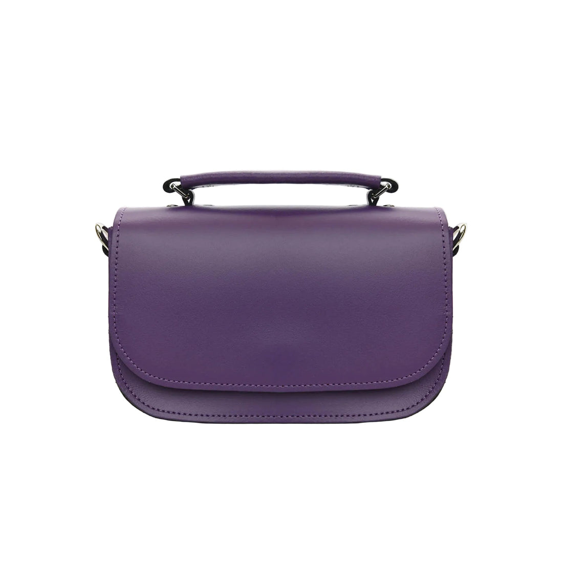 Aura Handmade Leather Bag - Purple-0
