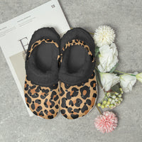 Leopard Print Clogs Unisex Funky Work Shoes