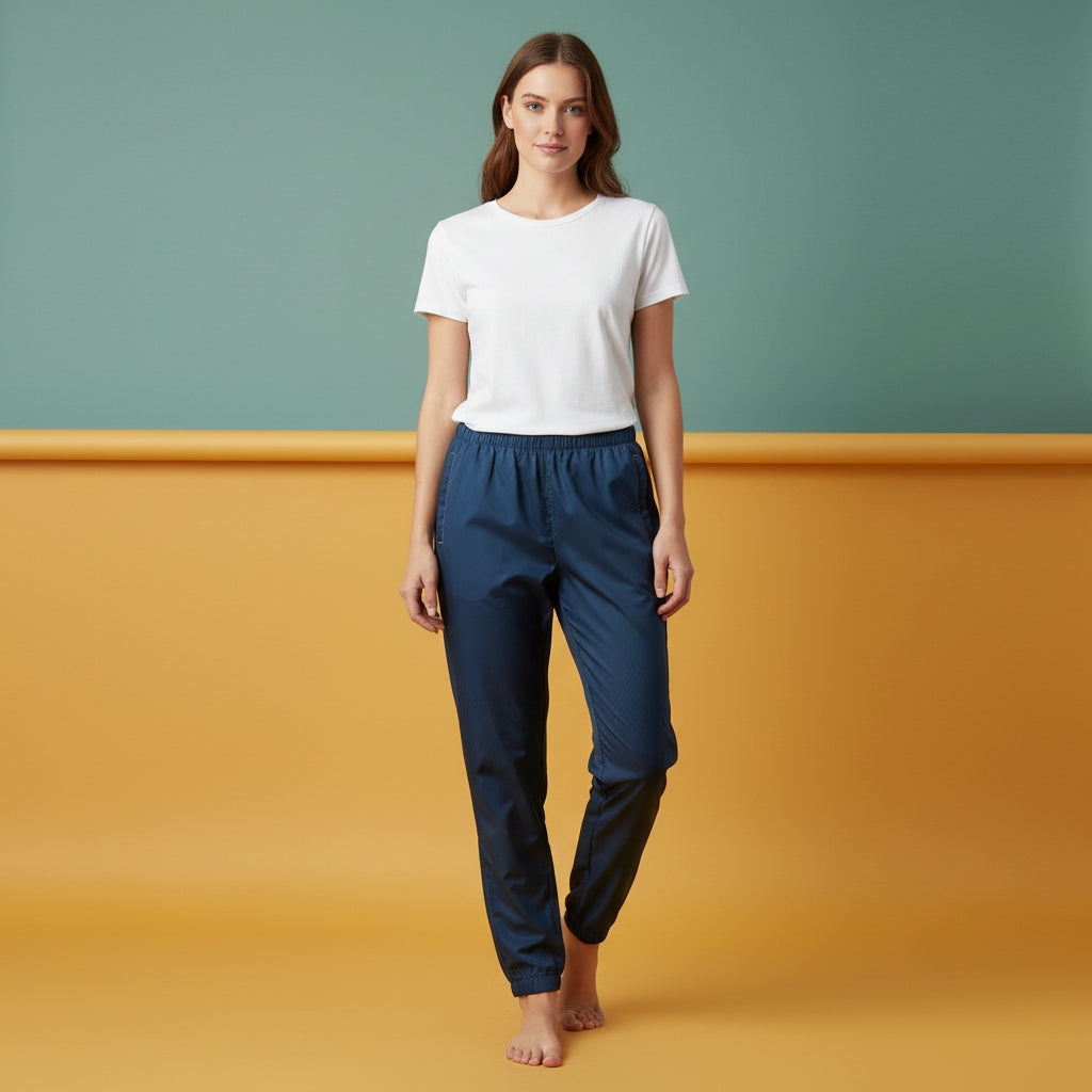Navy Track Pants | Unisex All-Over Print Streetwear Joggers