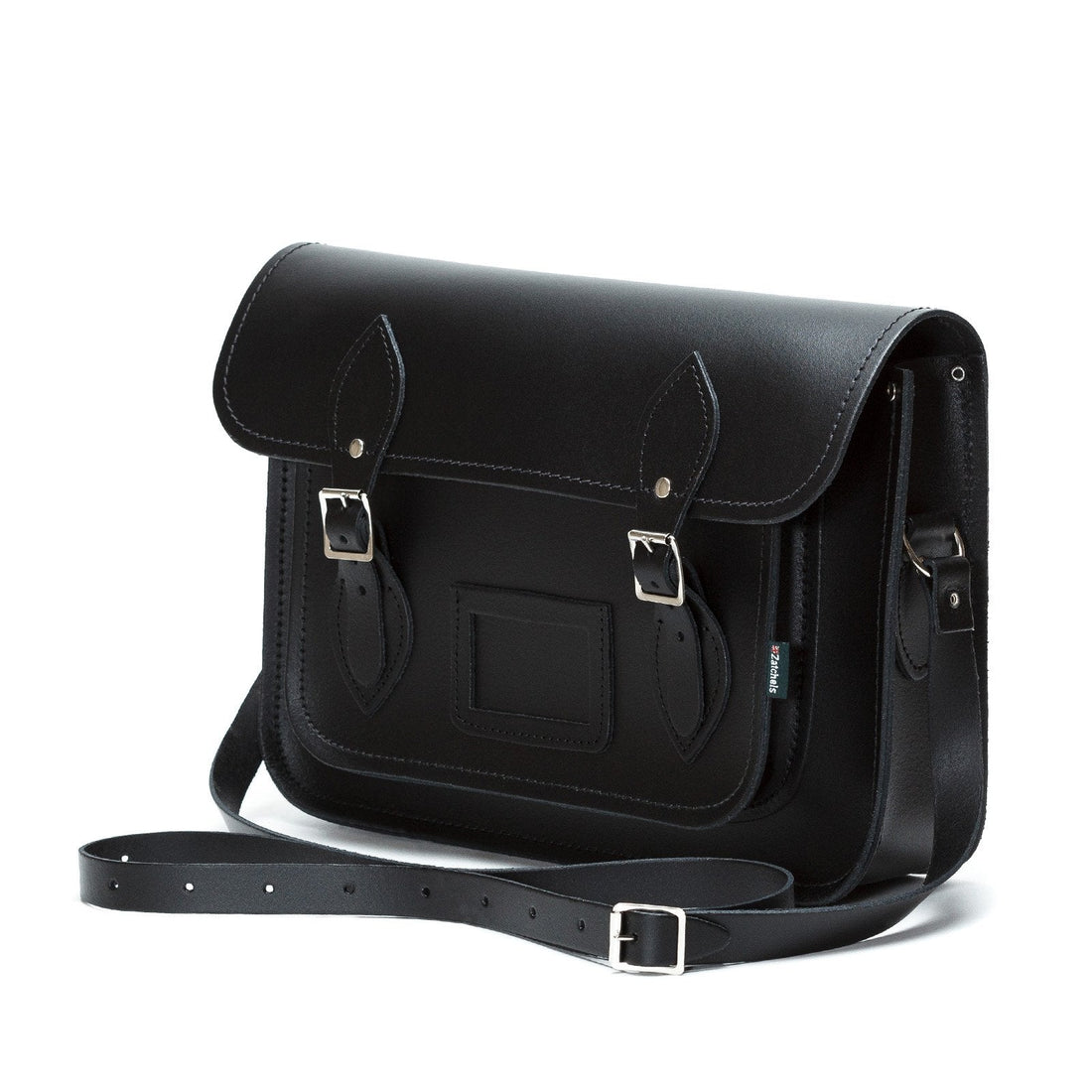 Handmade Leather Satchel - Black-3