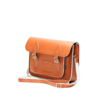 Handmade Leather Satchel - Burnt Orange-4