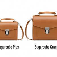 Handmade Leather Sugarcube Handbag - Burnt Orange-2