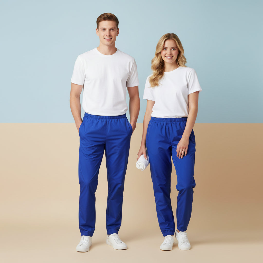 Blue Track Pants For Women | Unisex All-Over Print Streetwear Joggers