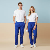 Blue Track Pants For Women | Unisex All-Over Print Streetwear Joggers