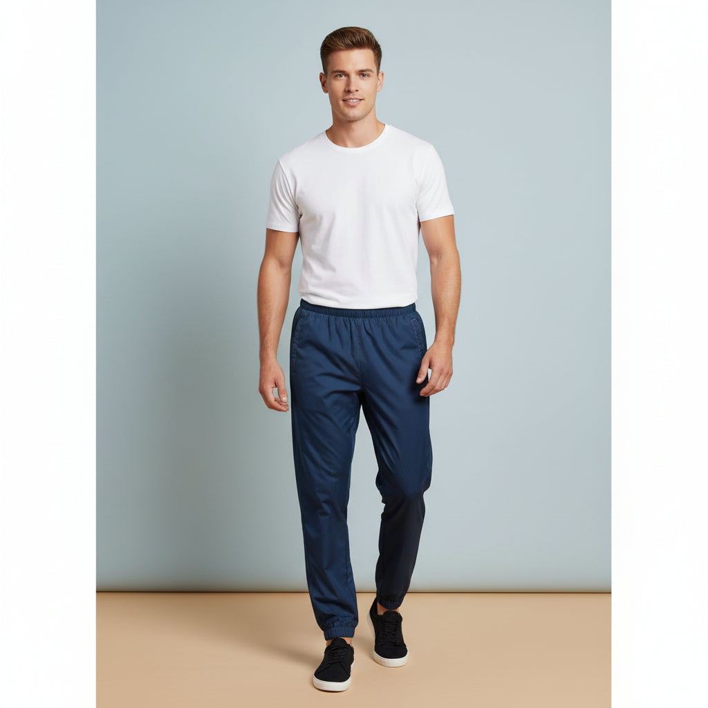 Navy Track Pants | Unisex All-Over Print Streetwear Joggers