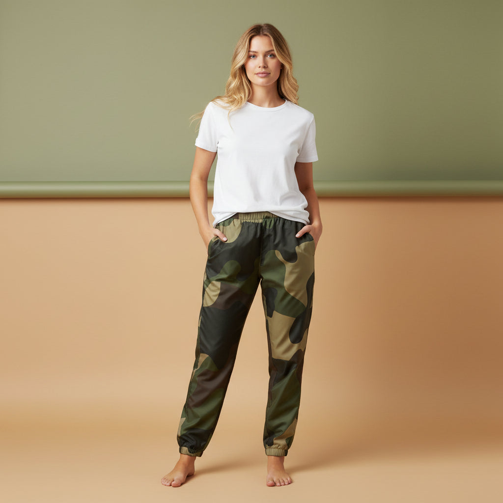 Camo Track Pants | Unisex All-Over Print Streetwear Joggers