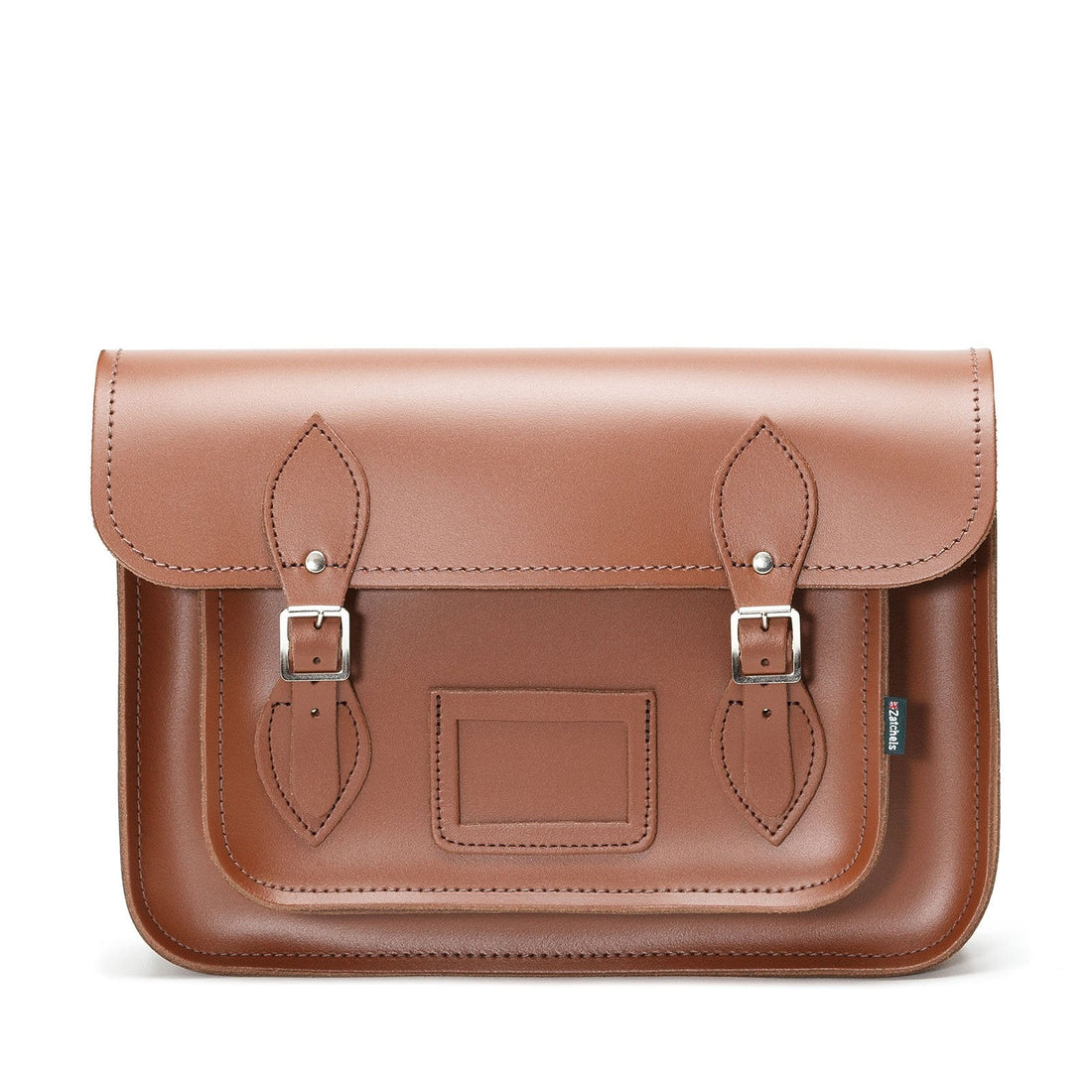 Leather School Satchel - Chestnut-0