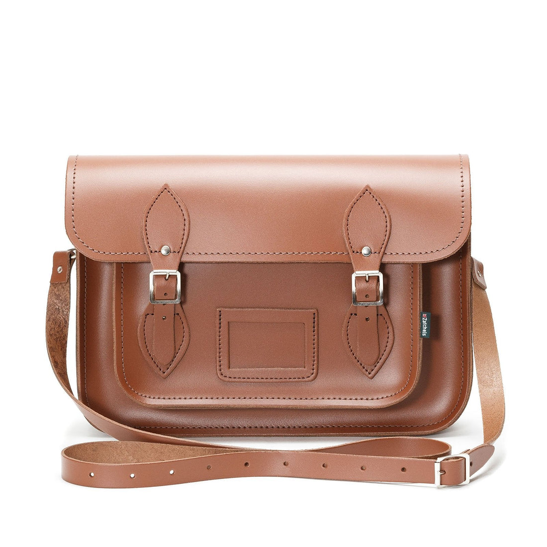 Handmade Leather Satchel - Chestnut-2