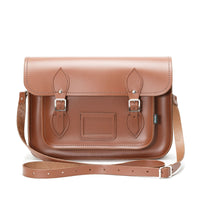 Handmade Leather Satchel - Chestnut-2