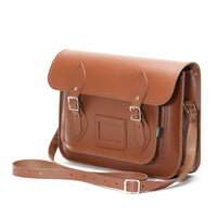 Handmade Leather Satchel - Chestnut-3