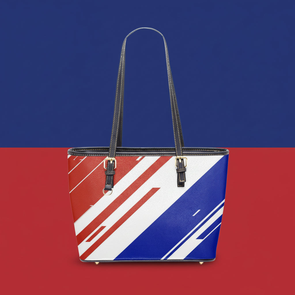 Red White Blue Handbags | Blue Leather Handbag
