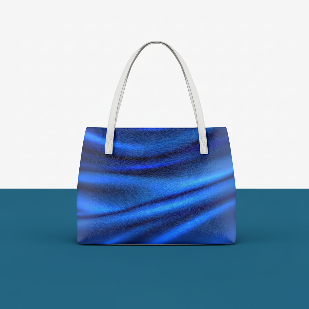 Royal Blue Leather Handbag | Blue Shoulder Handbag