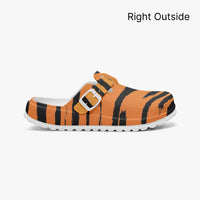 Women's Orange Tiger Print EVA Clogs