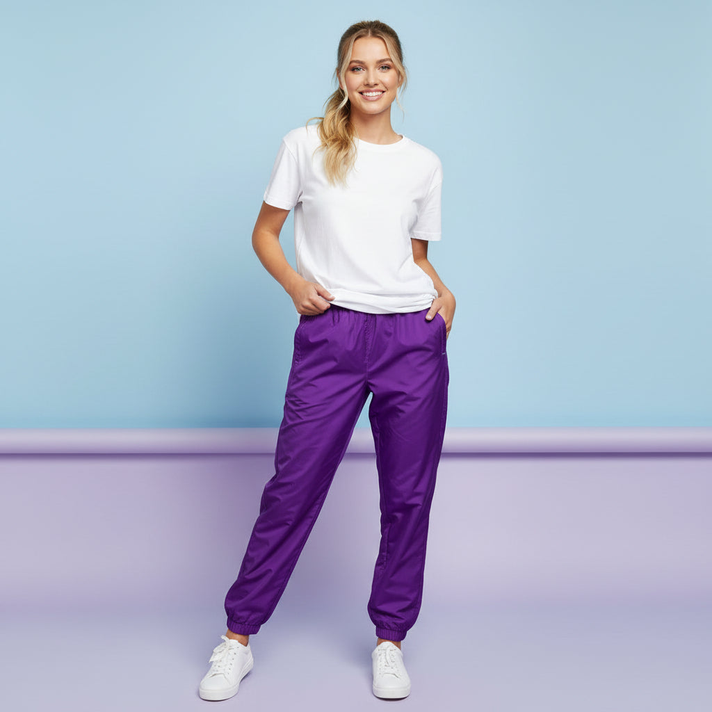 Track Pants Purple | Unisex Aesthetic Streetwear Joggers