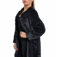 De La Creme Womens Faux Fur Classic Coat