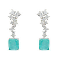 Diana Paraiba Tourmaline Drop Earrings Silver-0