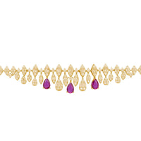 Duchess Ruby Tennis Bracelet Gold-2