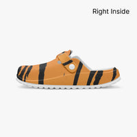 Women's Orange Tiger Print EVA Clogs