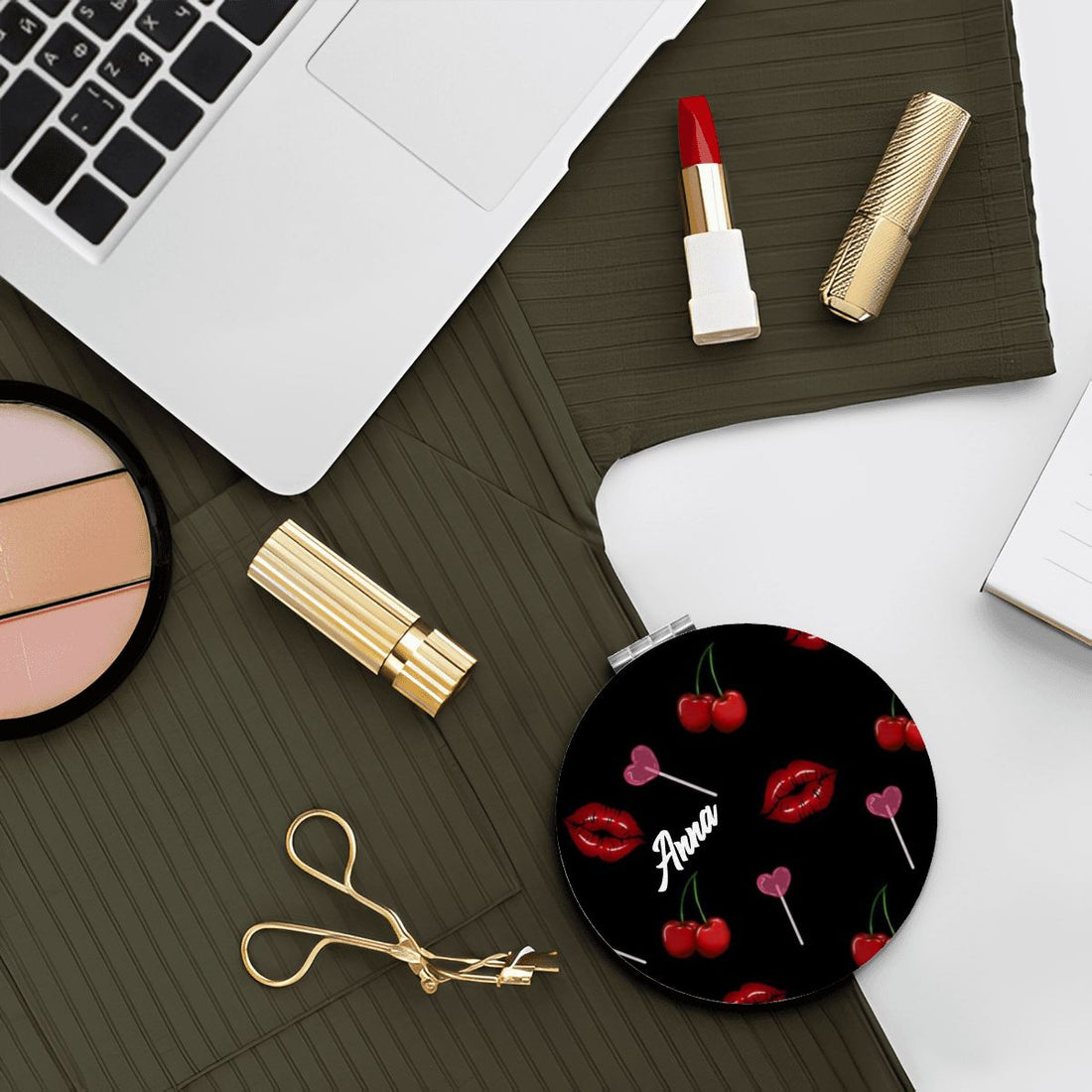 Self Care Gift Sets | Personalized Cherry Lips Beauty Gift Set for Her