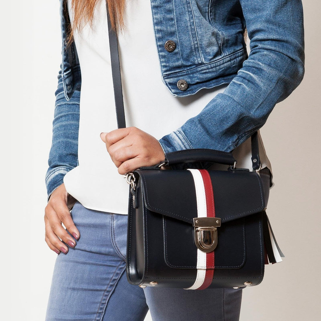 Handmade Leather Sugarcube Handbag - British Edit-1