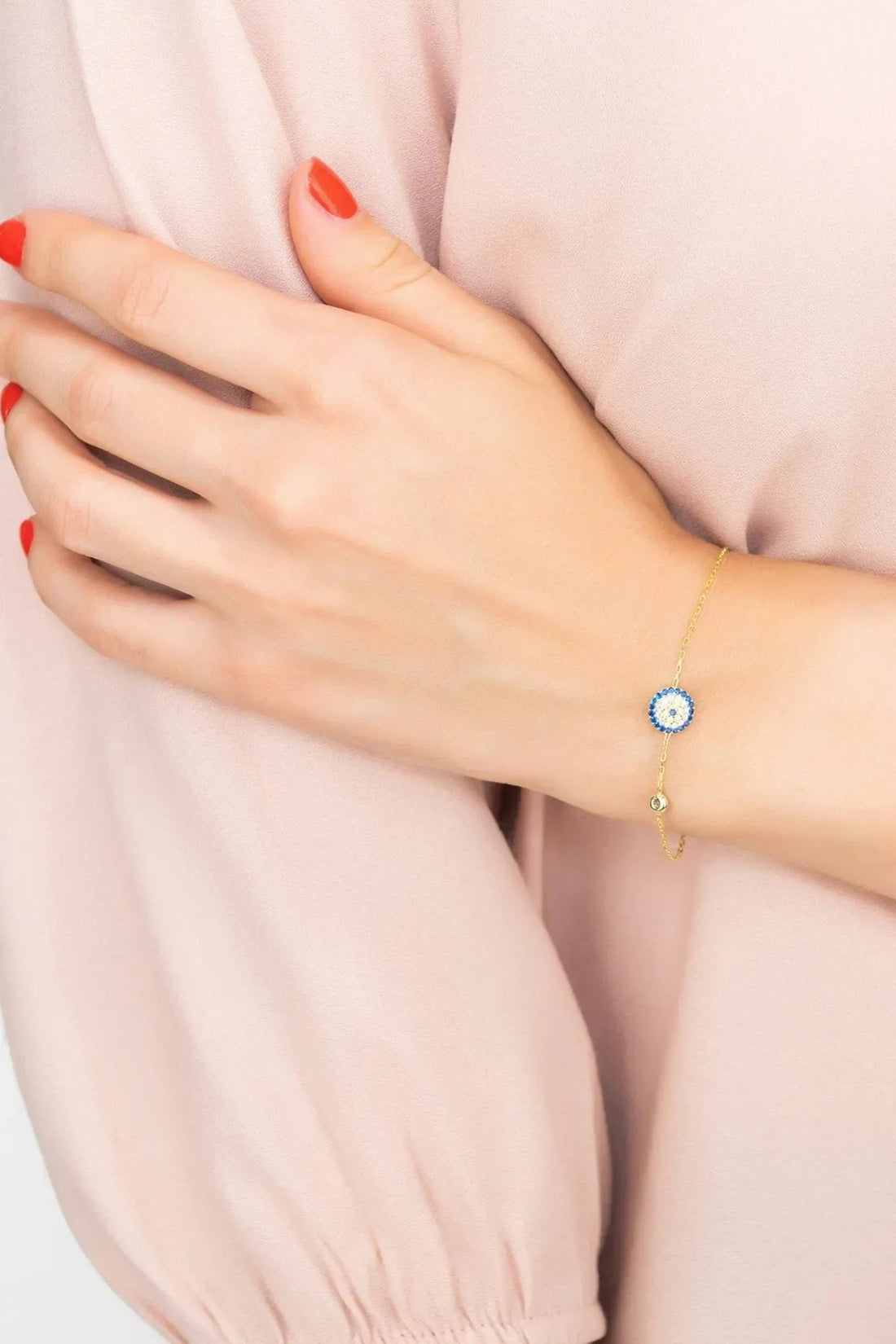Evil Eye Bracelet Gold-1