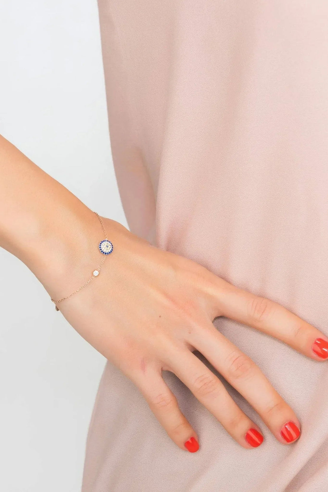 Evil Eye Bracelet Rosegold-1