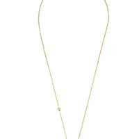 Gold evil eye pendant necklace with round blue eye charm and long chain