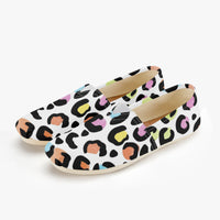 Women's Multi Color Leopard Print Canvas Shoes