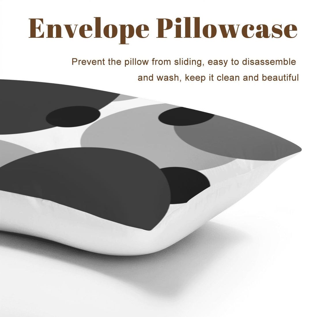 Abstract Geometric Black and Gray Bedding Set