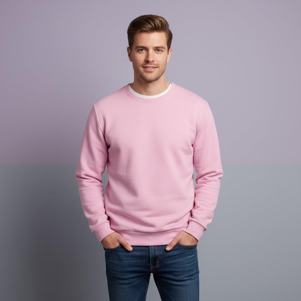 Light Pink Sweater | Aesthetic Pastel Pattern Unisex Pullover