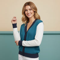 Letterman Cardigan | Unisex Aesthetic Preppy Jacquard Knit