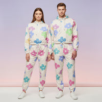 Floral Windbreaker | Women's Cropped Pullover Hooded Jacket