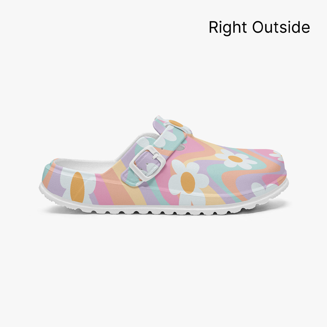 Daisy Floral Multi Coloured EVA Clogs Nurse Work Shoes