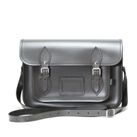 Handmade Leather Satchel - Graphite-2