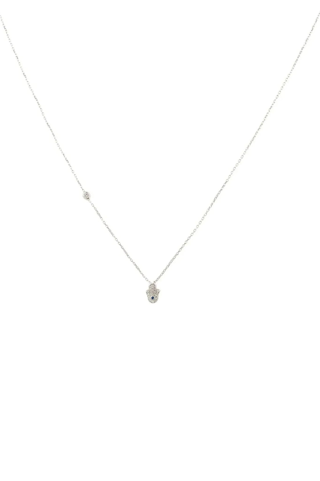 Hamsa Hand Necklace-0