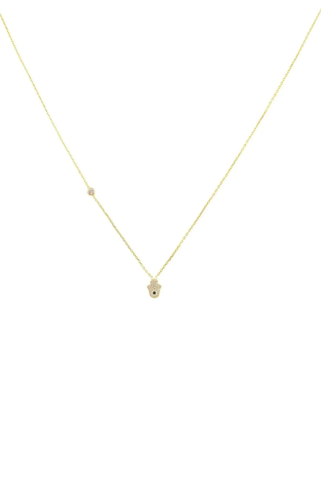Hamsa Hand Necklace-3