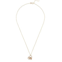 Heart Mum Pendant Necklace Rosegold-2