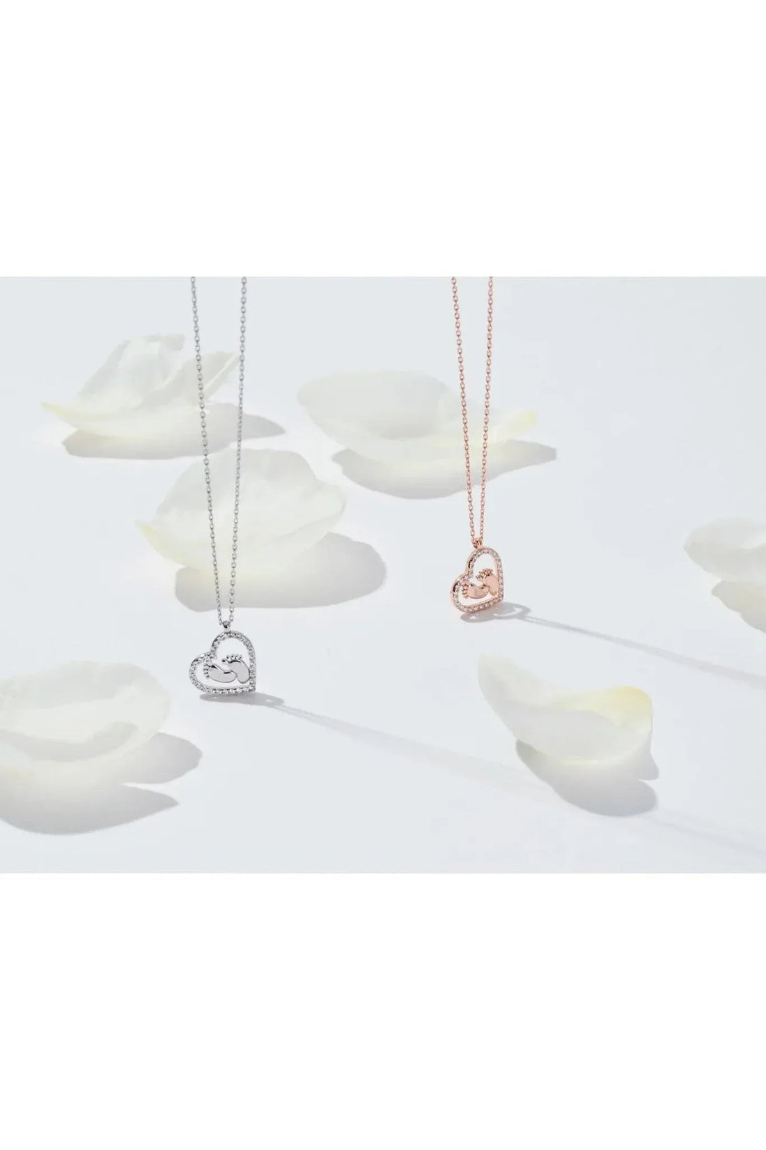 Heart Mum Pendant Necklace Rosegold-3