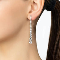 Hollywood Drop Earrings Silver-1