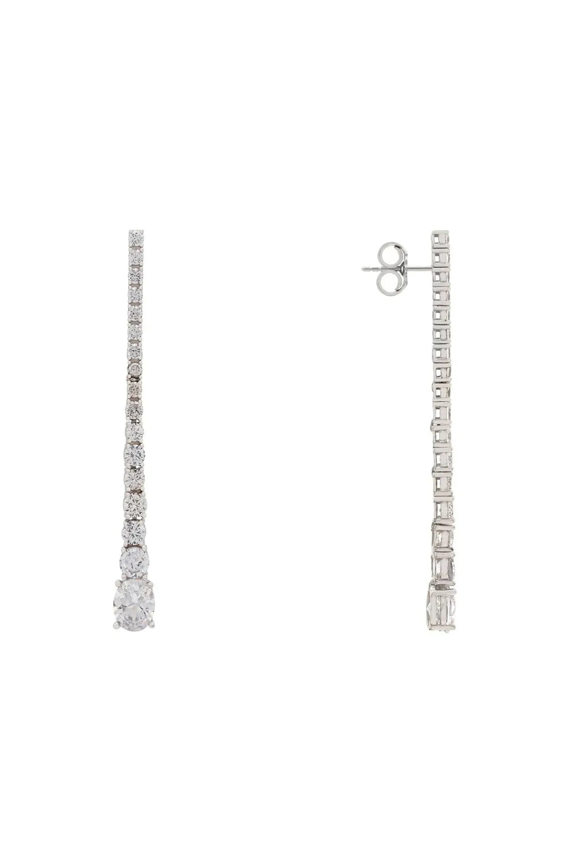 Hollywood Drop Earrings Silver-2