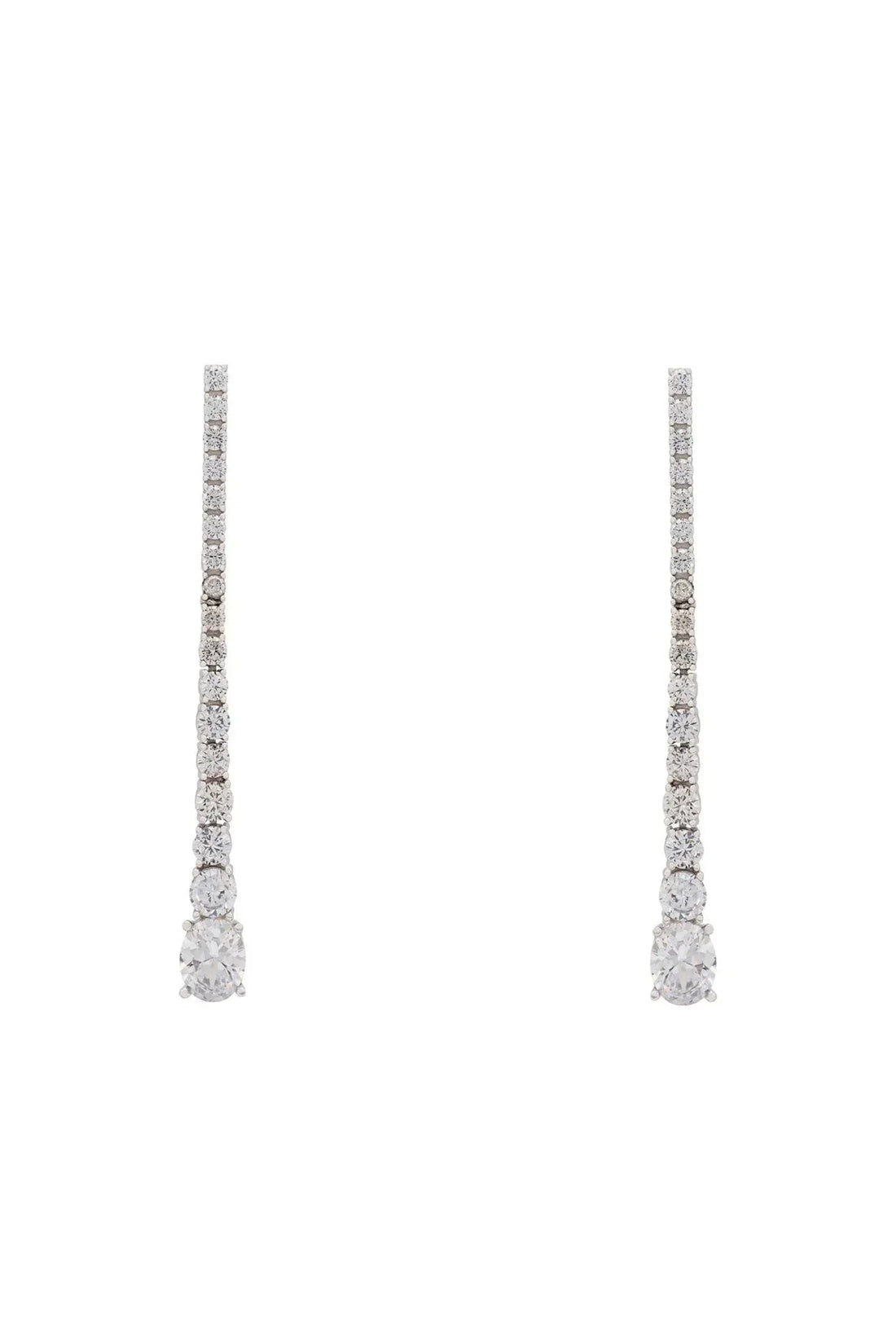 Hollywood Drop Earrings Silver-0