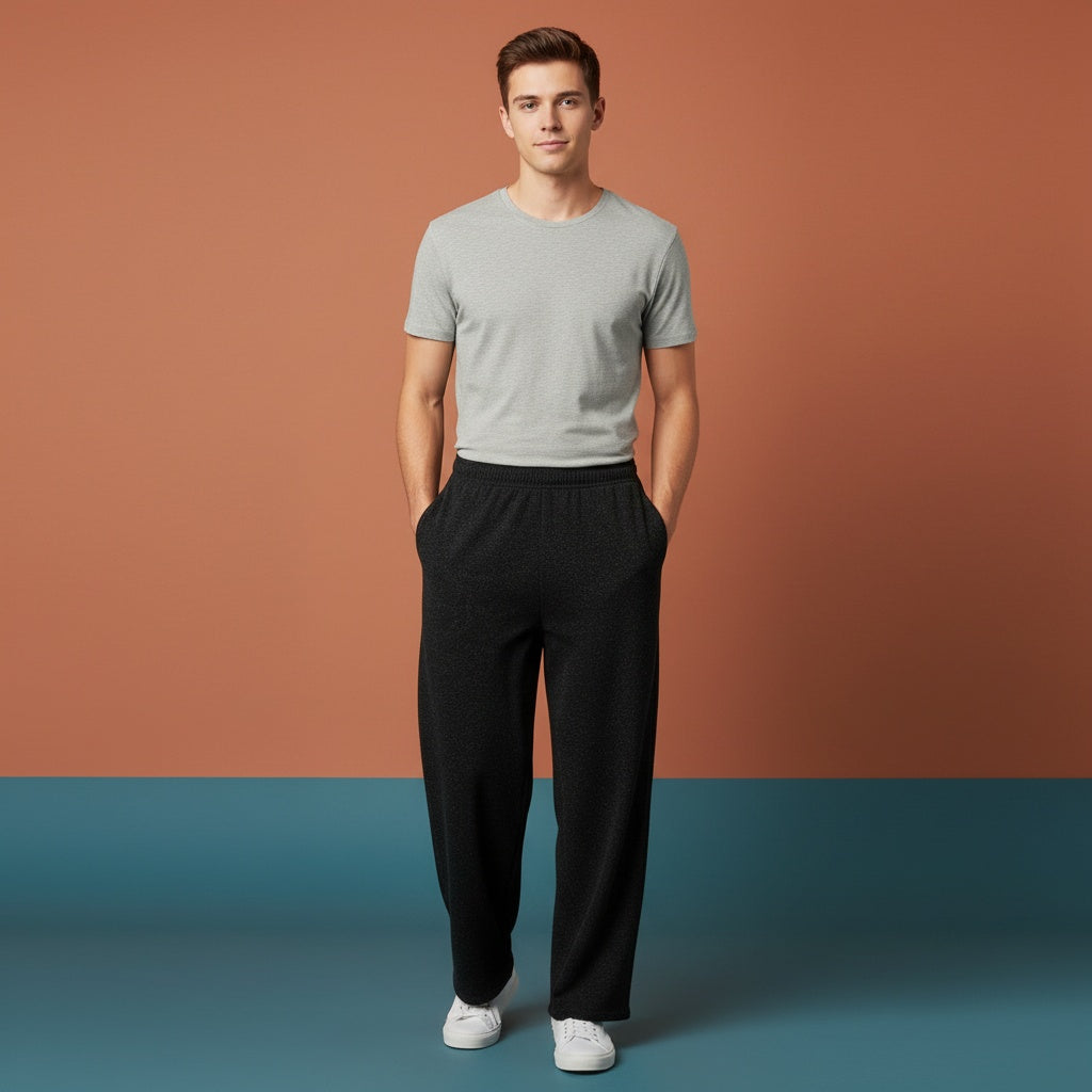 Black Wide Leg Pants | High Waisted Dress Pants Style Streetwear Baggy Joggers