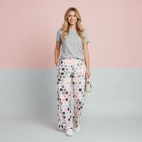 Polka Dot Wide Leg Pants | Retro Spotted Aesthetic Streetwear Baggy Joggers